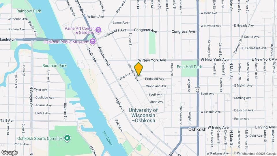 1008 Elmwood Ave, Unit B Mapa y Detalles de la Ubicación