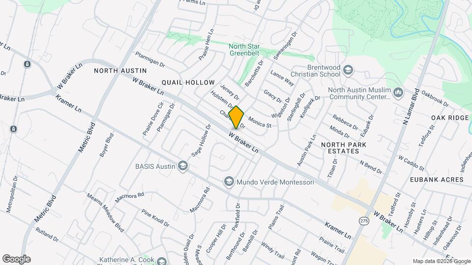 1428 W Braker Ln Map and Location Details