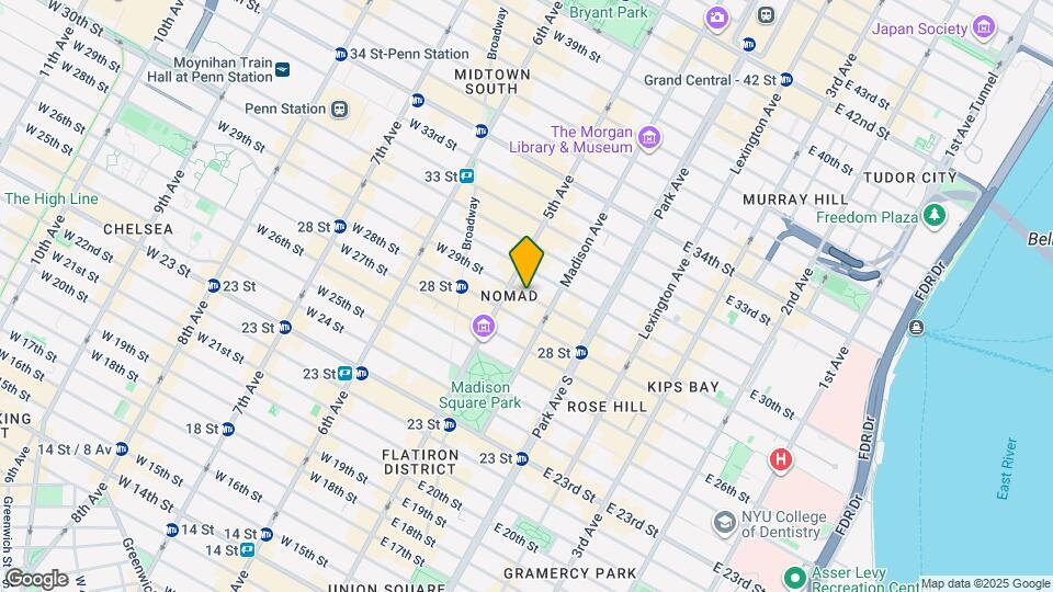 10 E 29th St Map and Location Details
