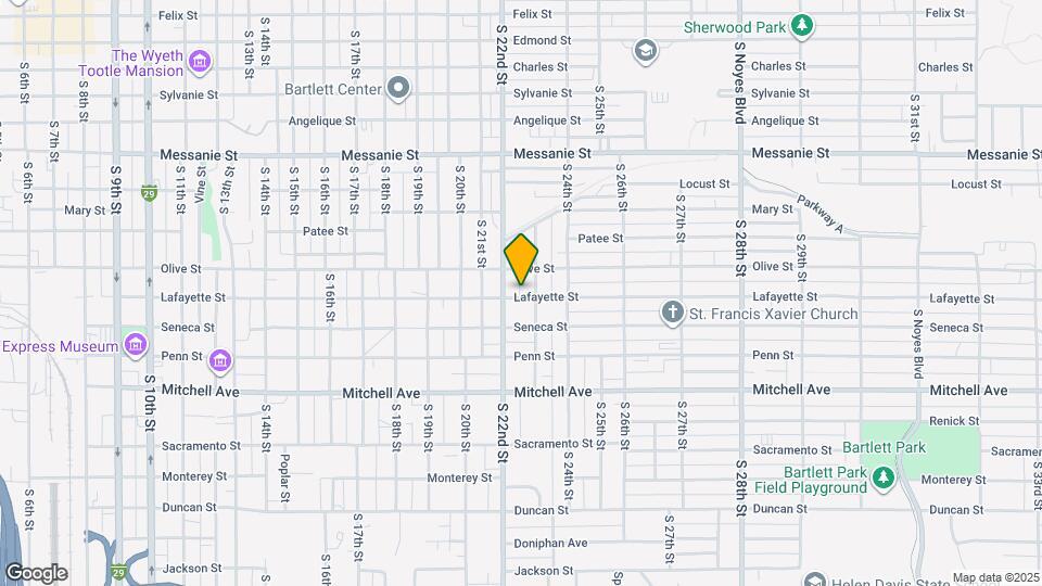 2215 Lafayette St Map and Location Details