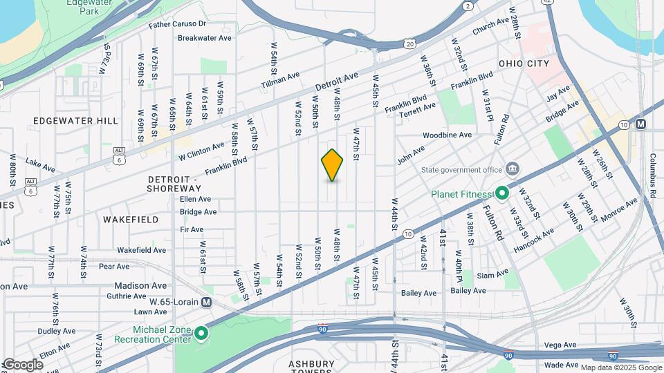 1860 W 48th St Map and Location Details