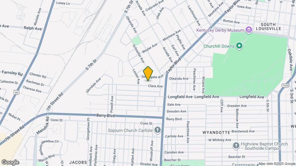 1401 Clara Ave Map and Location Details