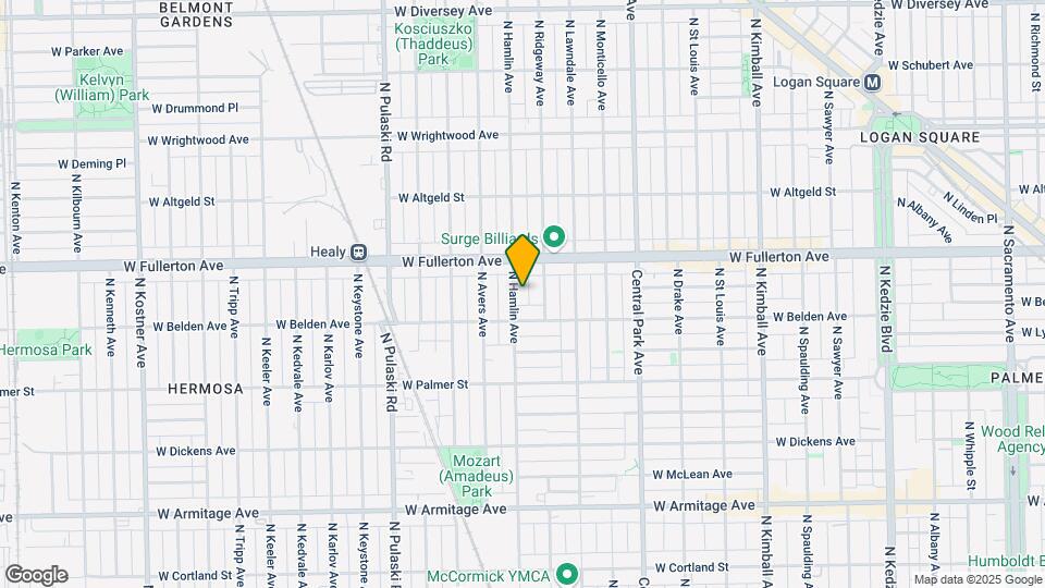 2327 N Hamlin Ave Map and Location Details