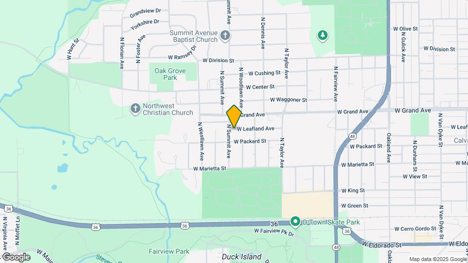 1160 N Summit Ave Map and Location Details