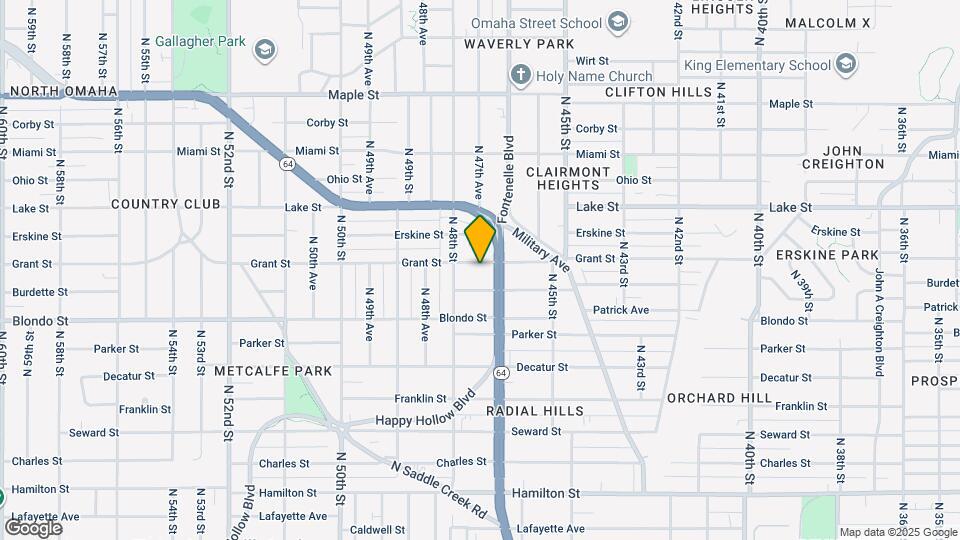 4717 Grant St Map and Location Details