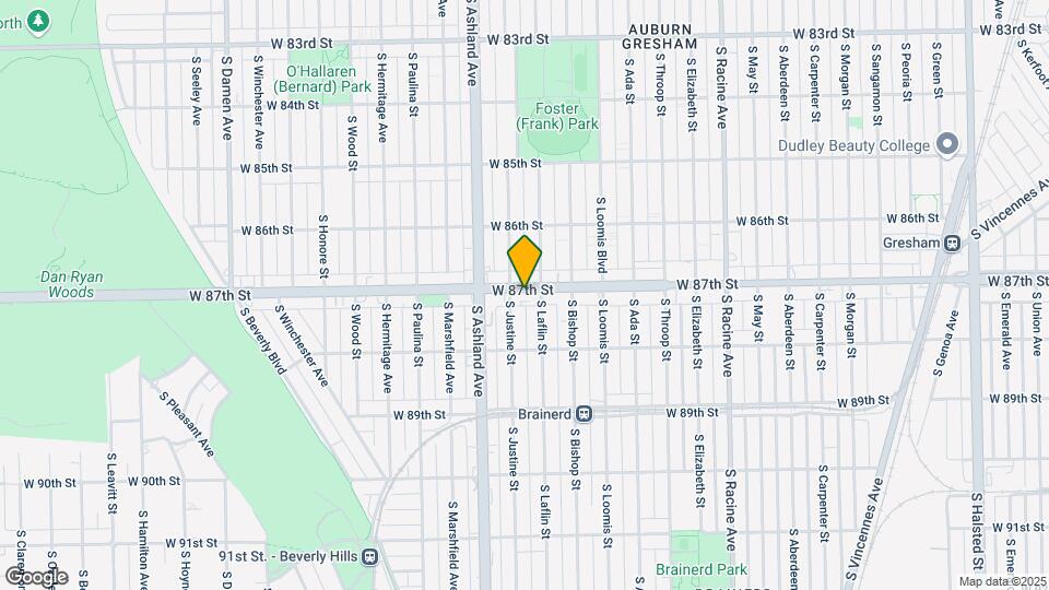 1511-1513 W 87th St Mapa y Detalles de la Ubicación