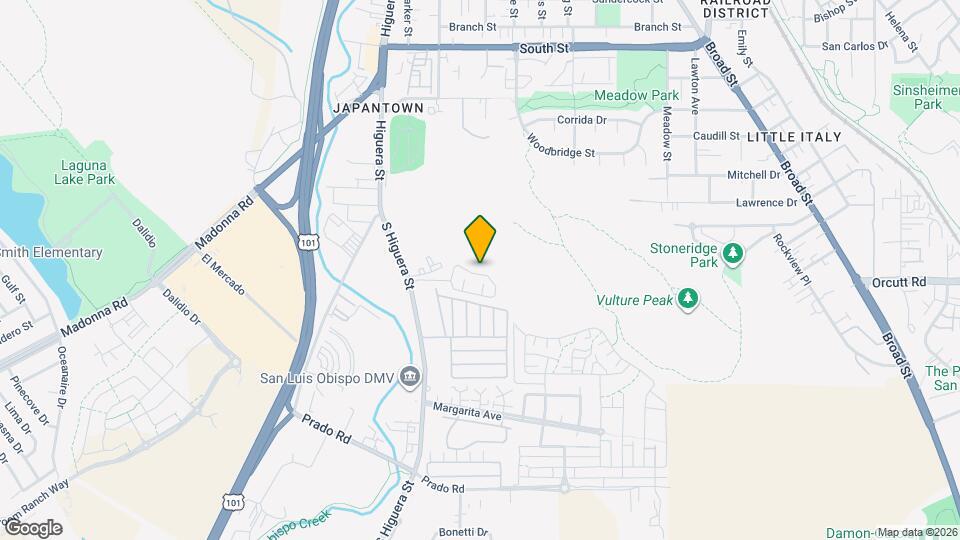 206 Loma Bonita Dr Map and Location Details
