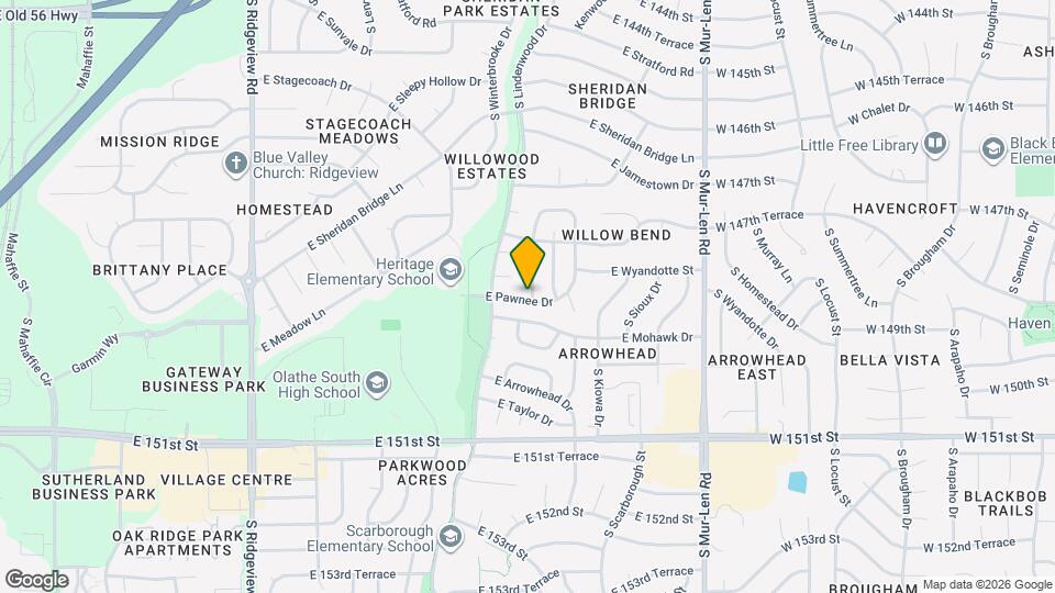1437 S Tomahawk Ln Mapa y Detalles de la Ubicación
