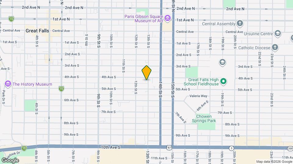 406 13th St S Map and Location Details