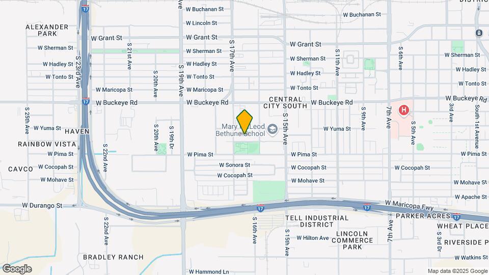1618 W Papago St Map and Location Details