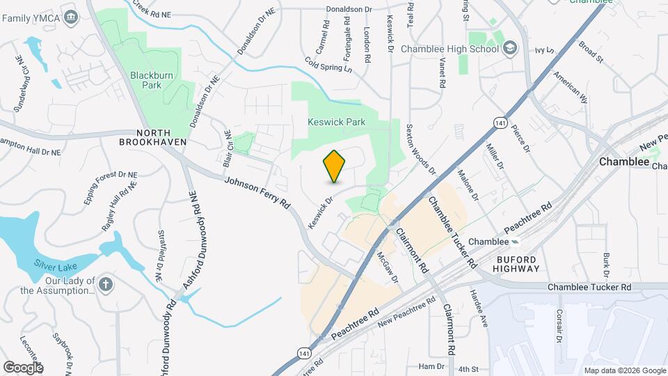 3412 Keswick Dr Map and Location Details