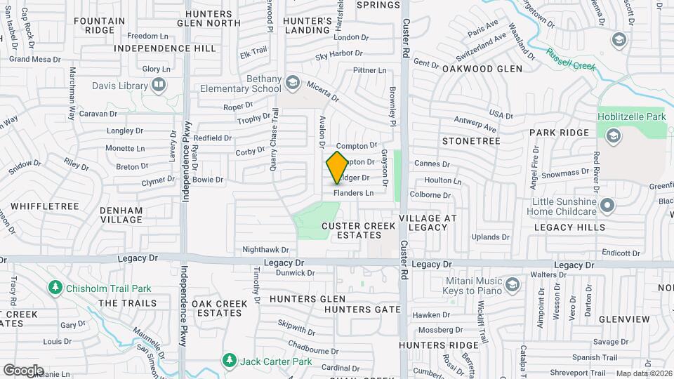 2321 Flanders Ln Map and Location Details
