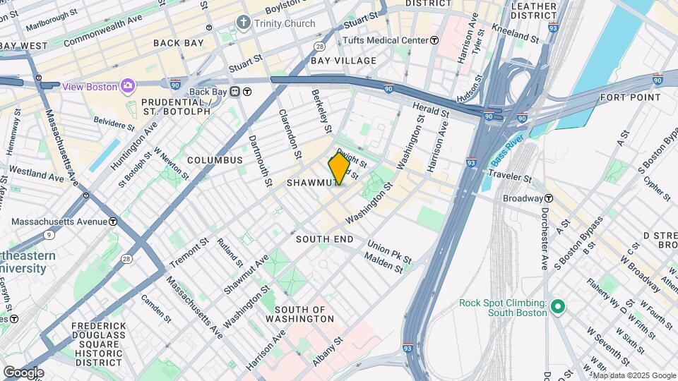 287 Shawmut Ave, Unit 1H Map and Location Details