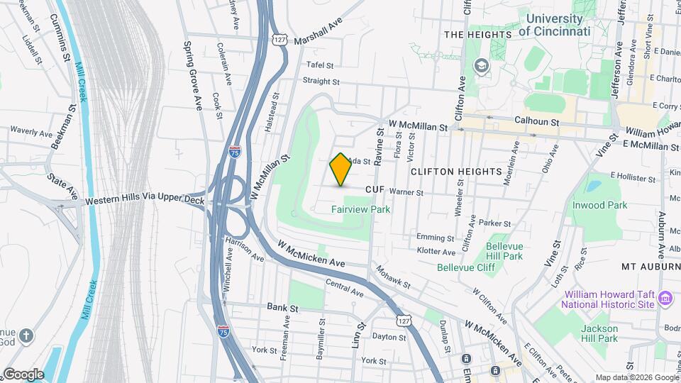 447 Warner St Mapa y Detalles de la Ubicación