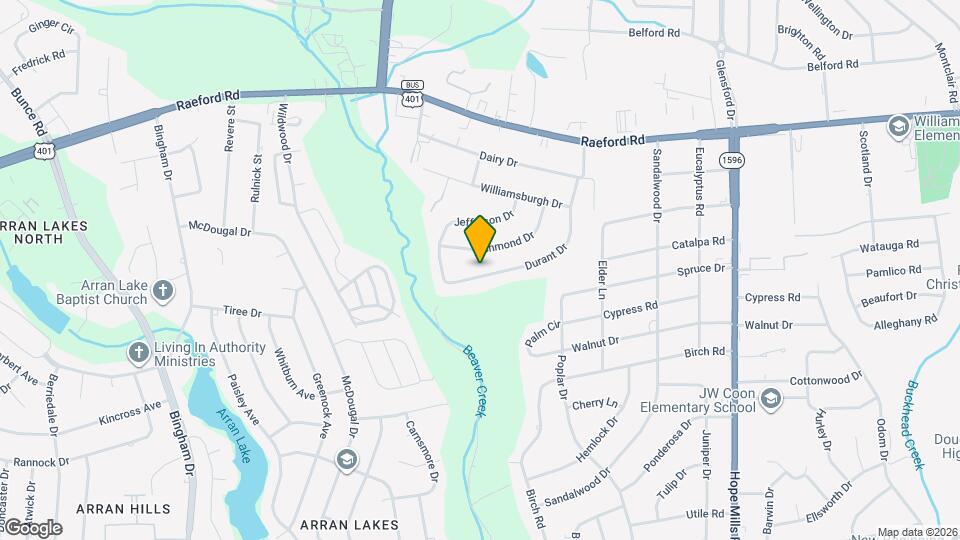 420 Durant Dr Map and Location Details