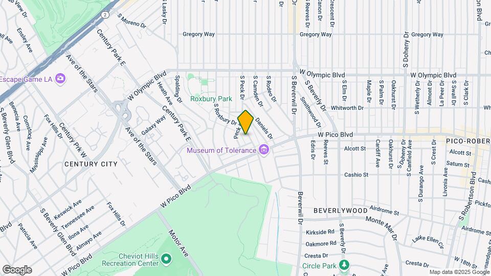 1331 S Roxbury Dr Map and Location Details