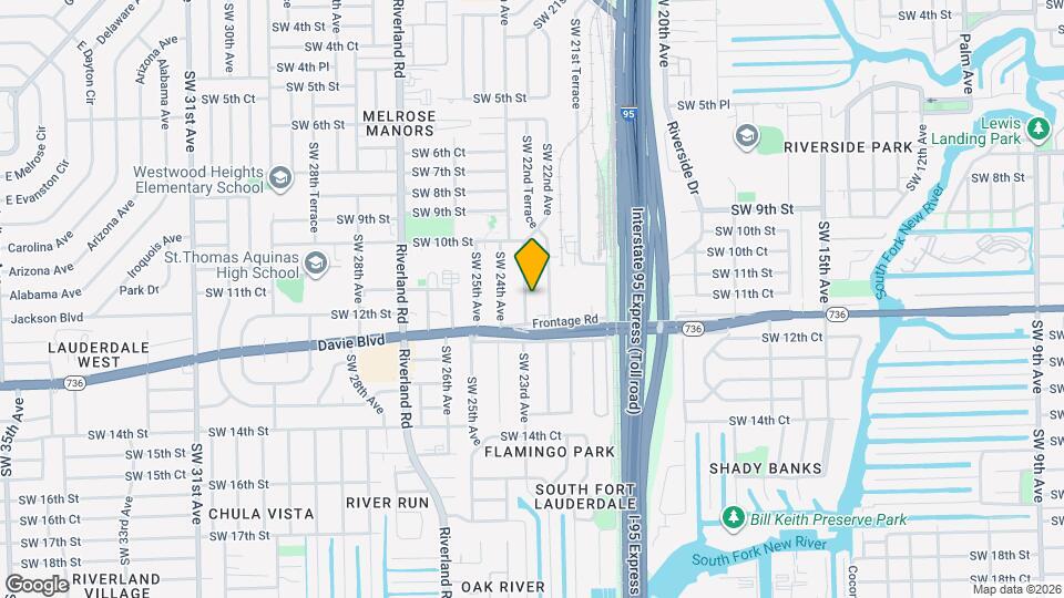 1108 SW 22nd Ter Map and Location Details