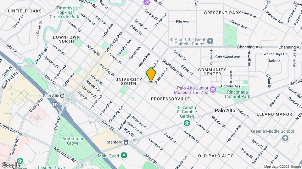 971 Cowper St, Unit 971 Map and Location Details