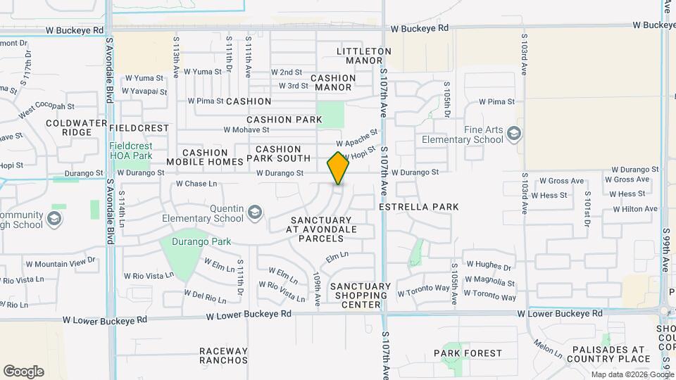 10859 W Locust Ln Map and Location Details