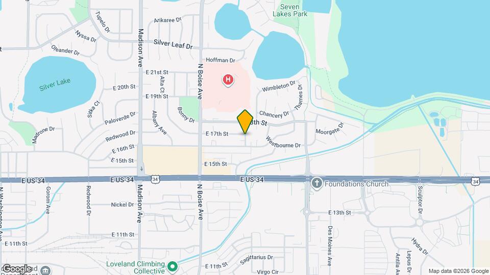 1840 E 17th St Map and Location Details