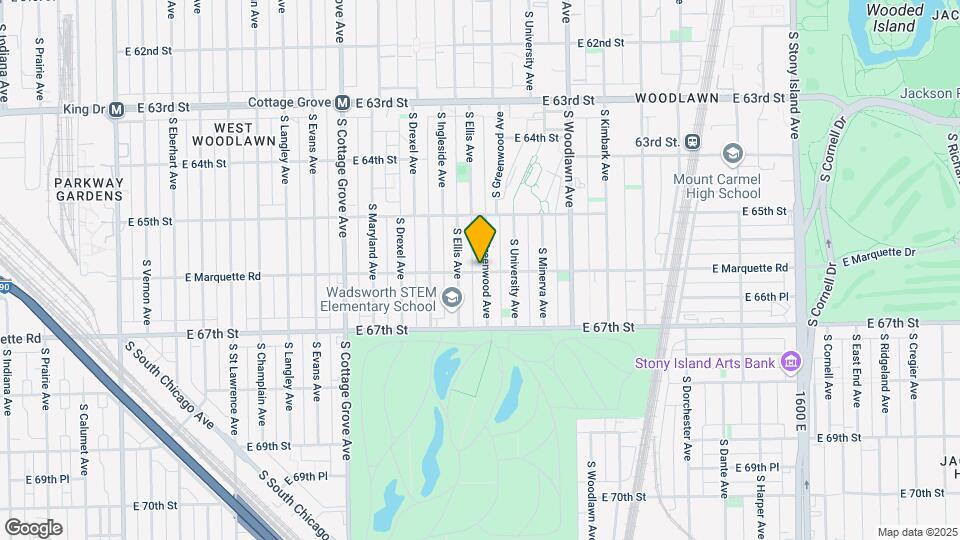 6558 S Greenwood Ave Map and Location Details