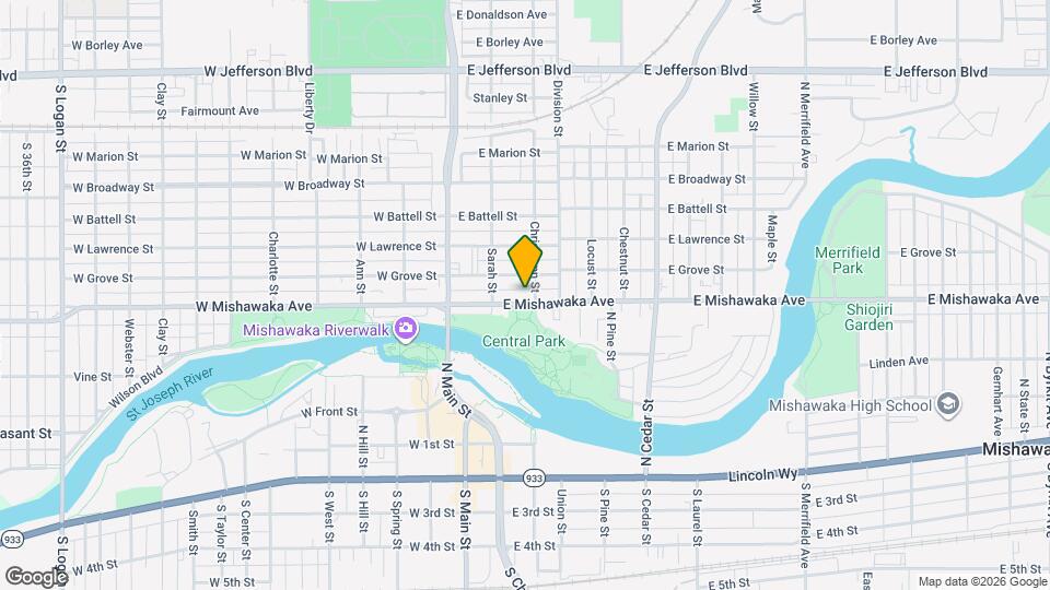 230 E Mishawaka Ave Map and Location Details