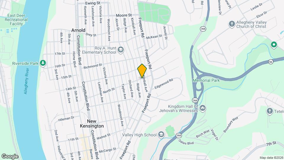 826 North St Map and Location Details