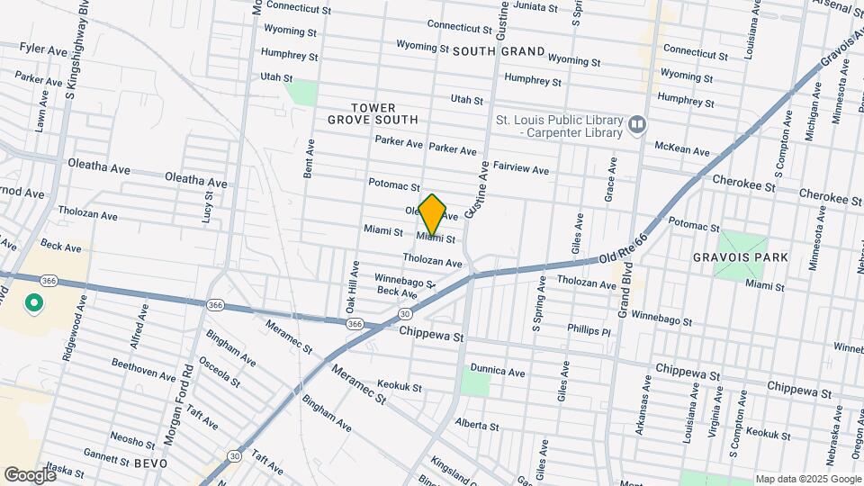 3940 Miami St Map and Location Details