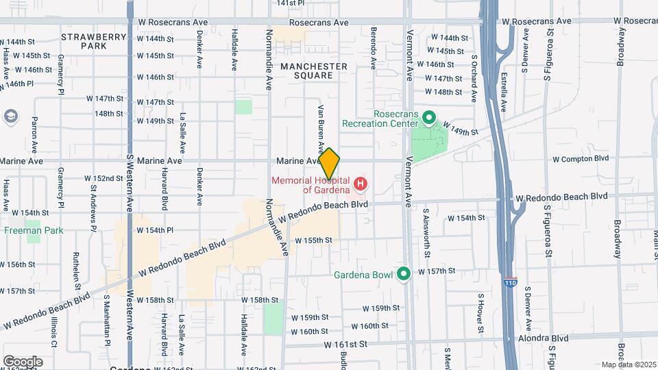 15215 S Budlong Ave Mapa y Detalles de la Ubicación