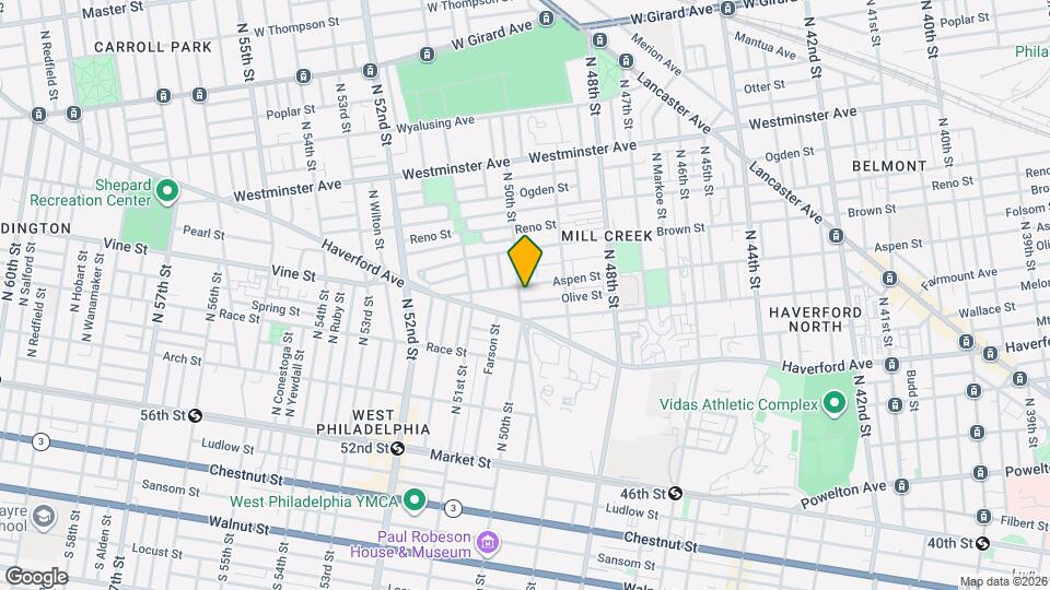431 N 50th St Map and Location Details
