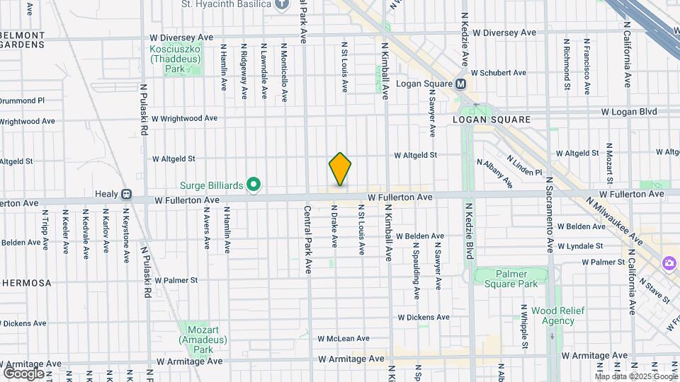 3508 W Fullerton Ave Mapa y Detalles de la Ubicación