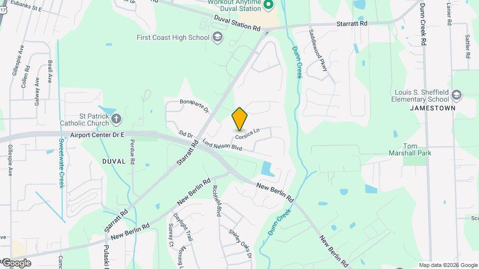 845 Corsica Ln Map and Location Details