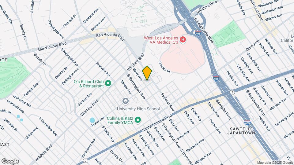 1282 Barry Ave Mapa y Detalles de la Ubicación
