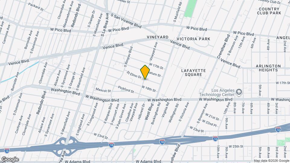 1770 Vineyard Ave, Unit 4 Map and Location Details