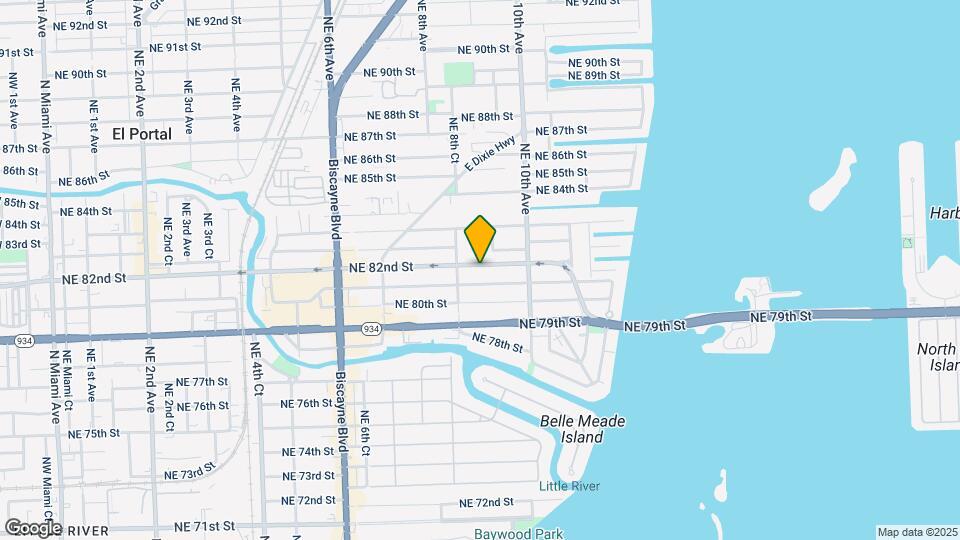 870 NE 82nd St-Unit -3 Mapa y Detalles de la Ubicación
