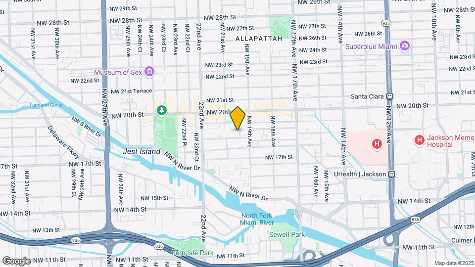 1866 NW 20th Ave Map and Location Details
