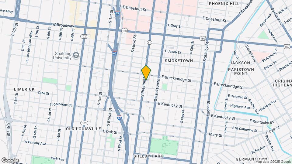 925 S Preston St Map and Location Details