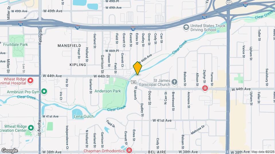 Wheat Ridge Park Apartments Map and Location Details