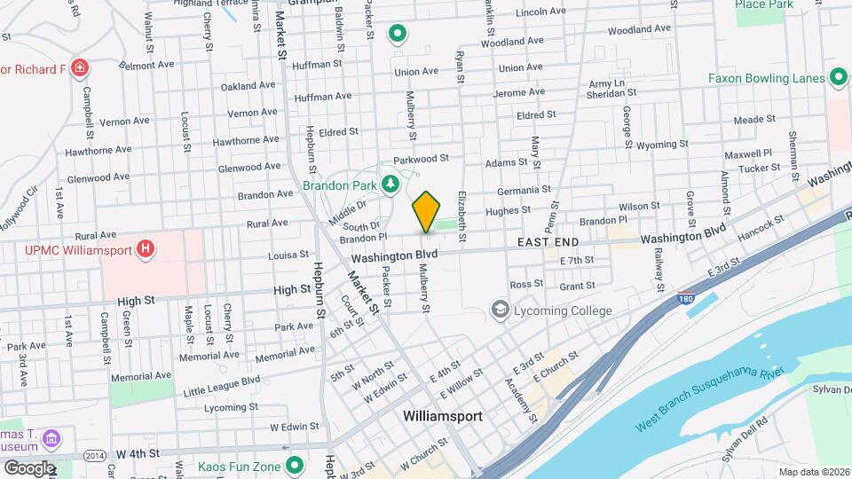 814 Mulberry St Map and Location Details