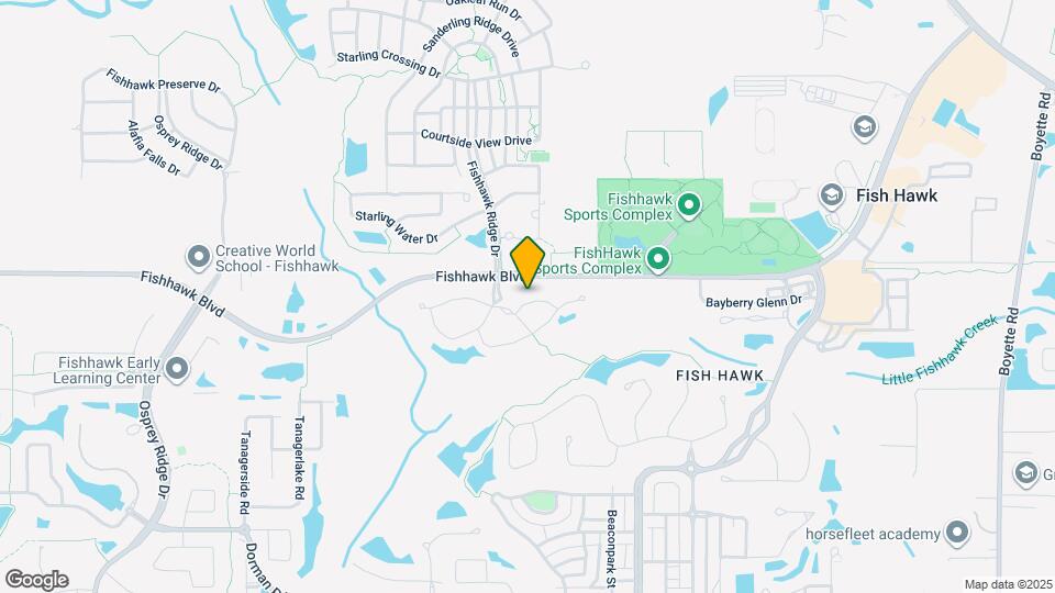 15924 Fishhawk Creek Ln Map and Location Details