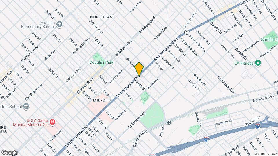 2616 Santa Monica Blvd Map and Location Details