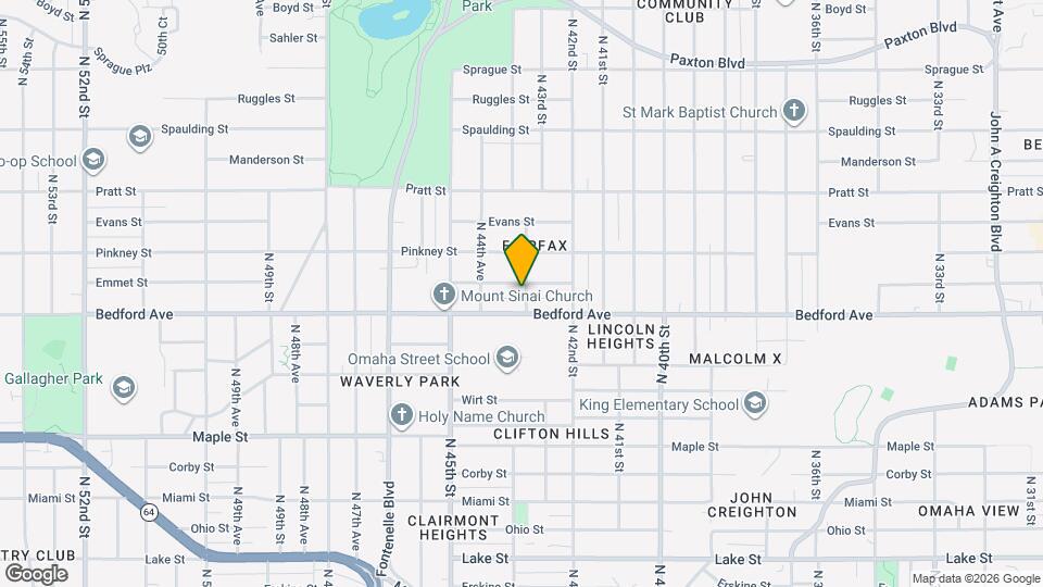 4301 Emmet St Map and Location Details