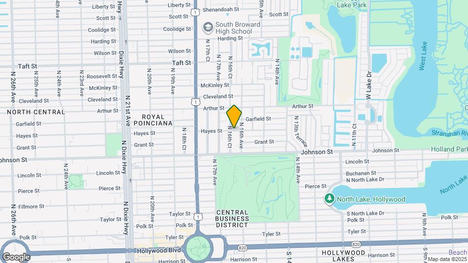 1031 N 16th Ct Map and Location Details