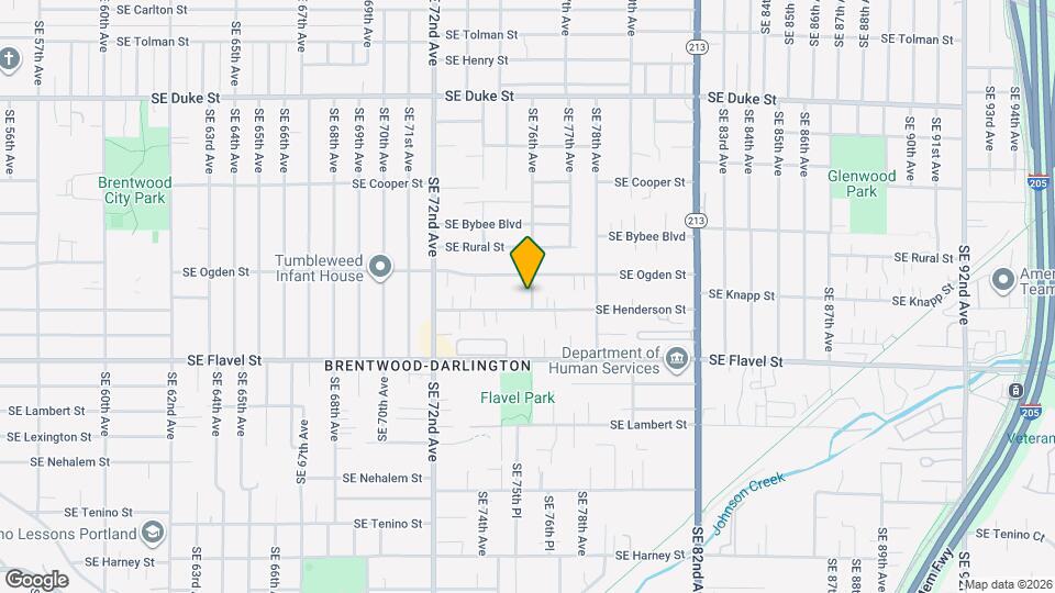 7307 SE 76th Ave Map and Location Details