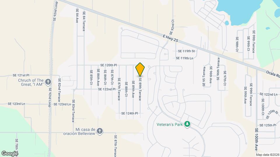 12152 SE 89th Terrace Map and Location Details