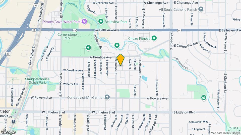 5383 S Lakeview St Map and Location Details
