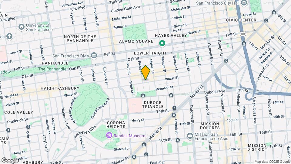 574-578 Waller St Mapa y Detalles de la Ubicación
