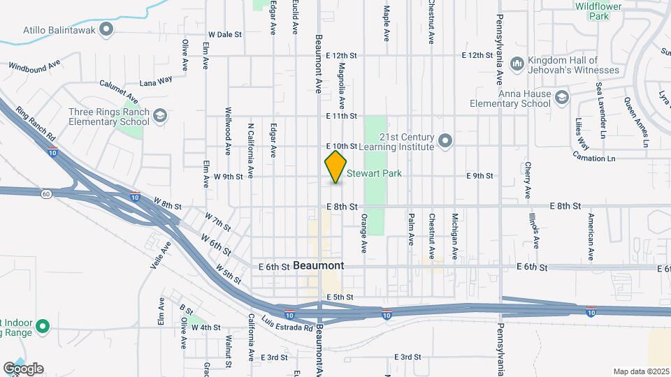 851 Magnolia Ave Map and Location Details