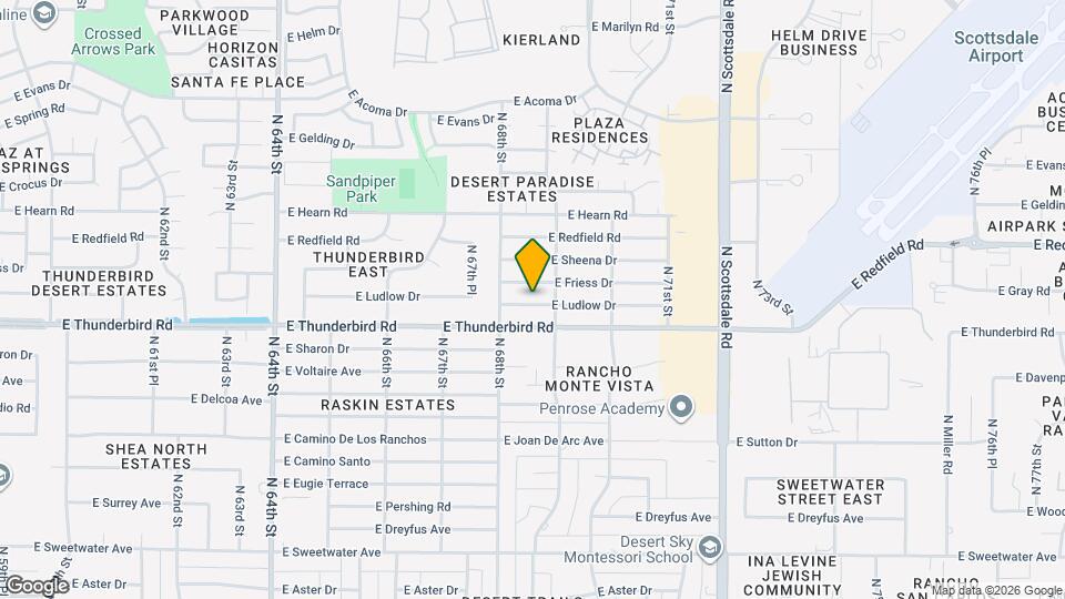 6828 E Ludlow Dr Map and Location Details