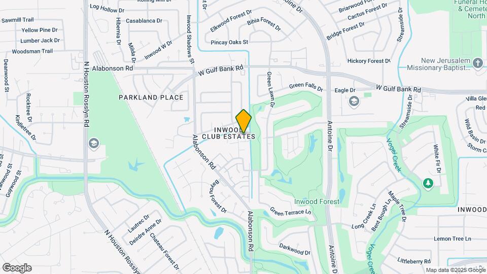 7830 Bayou Forest Dr Map and Location Details